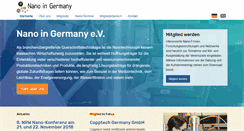 Desktop Screenshot of nanoingermany.de